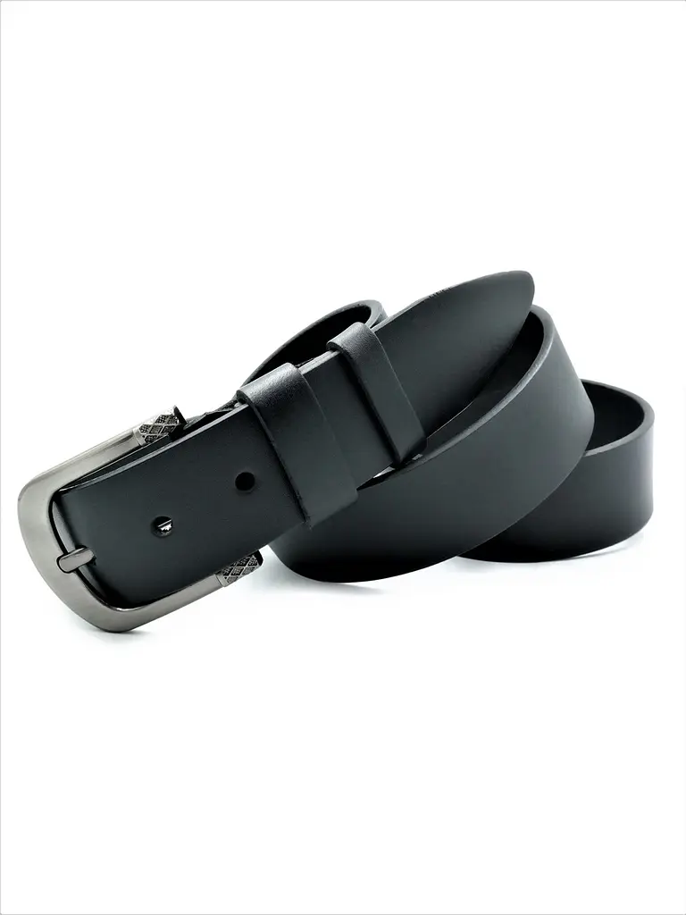 Кожаный ремень Weatro мужской 3,8х105-125 см acs0027288 - фото 2