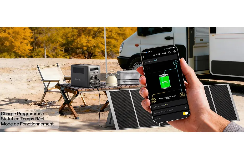 Портативна зарядна станція AFERIY Nomad AFP180 PPS 1800W 1024Wh LiFePO4 MPPT 500W - фото 11