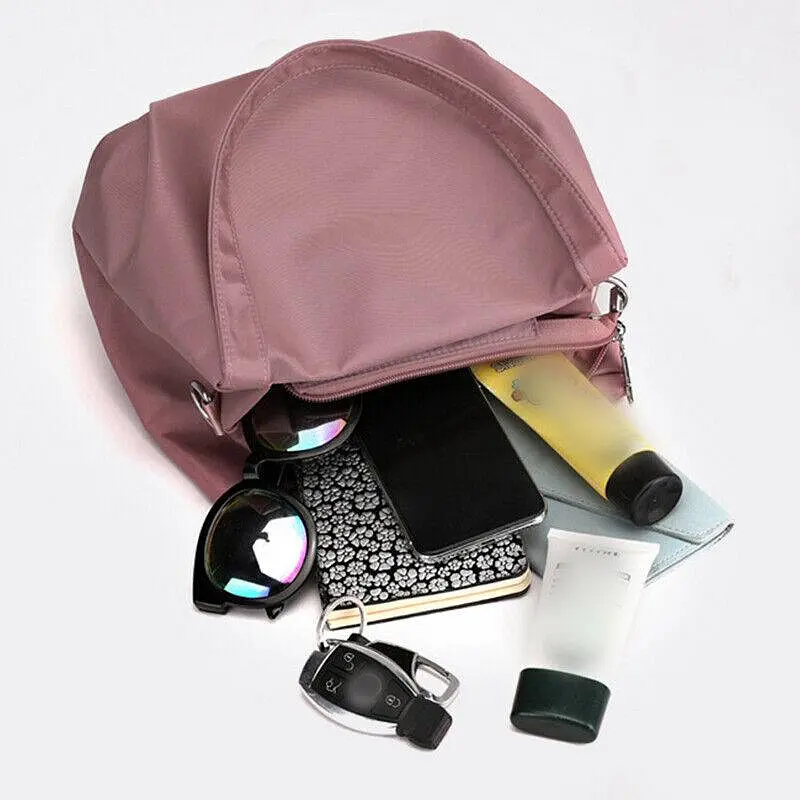 Сумка жіноча нейлонова з додатковою ручкою Italian Bags Wow 23x13x20x21 Рожевий (id_342) - фото 3