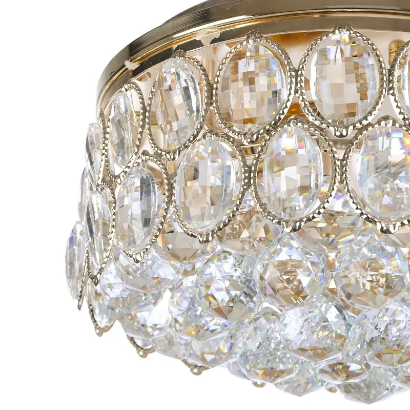 Люстра Brille потолочная торт с подсветкой LED E14 40W Glass (BCL-609C/3) - фото 2
