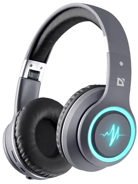 Навушники Defender FreeMotion B571 Bluetooth LED Gray (63571)