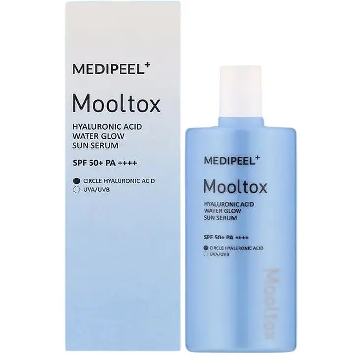 Зволожувальна сонцезахисна сироватка з гіалуронаном Medi-Peel Hyaluronic Acid Mooltox Water Glow Sun Serum 52 мл - фото 3