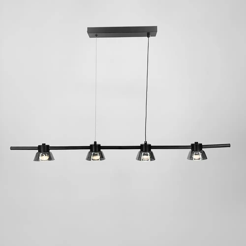 Удлиненная люстра HILDFRID на 4 плафона Line.F MJ 179L-950 BK - фото 5