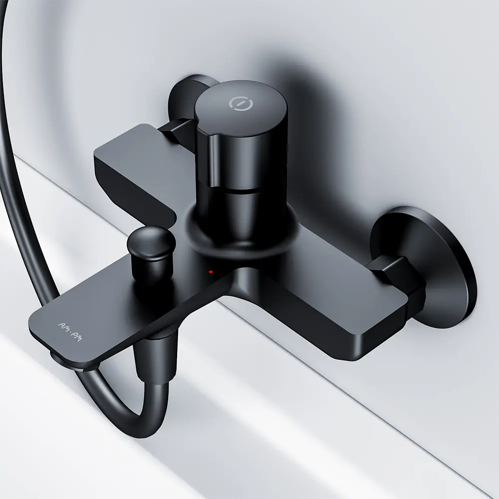 Змішувач для ванни Am.Pm X-Joy TouchReel black F85A10522 Чорний матовий - фото 5