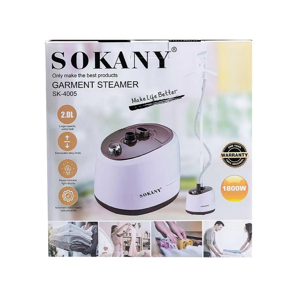 Підлоговий відпарювач SOKANY SK-4005 на 2 л, рожевий Sokany SK4005BR - фото 7