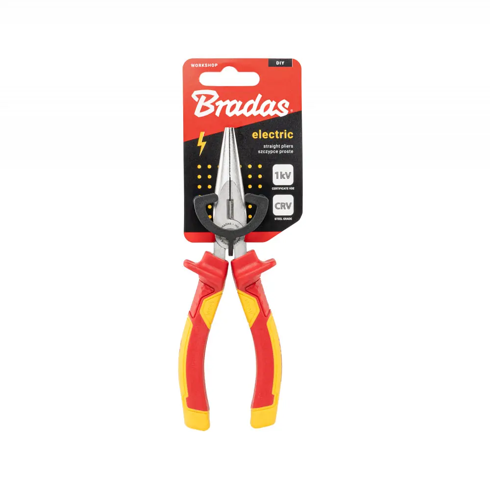 Плоскогубці прямі Bradas ELECTRIC, 160 мм, 1кВ VDE (DIY-PL1012/6) - фото 3