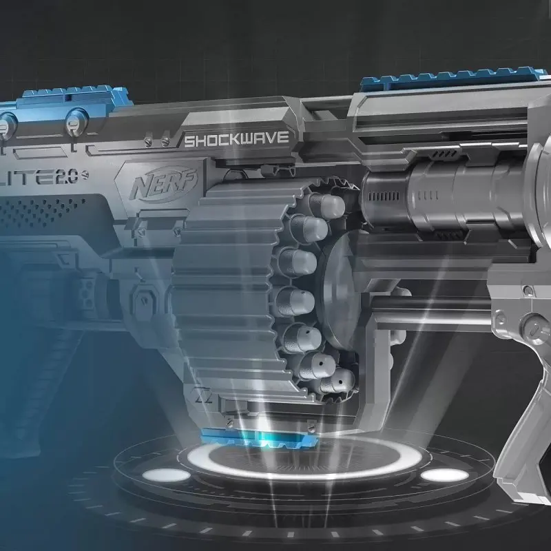 Іграшкова зброя бластер Hasbro Nerf Shockwave RD-15 Elite 2.0 (E9527) - фото 6