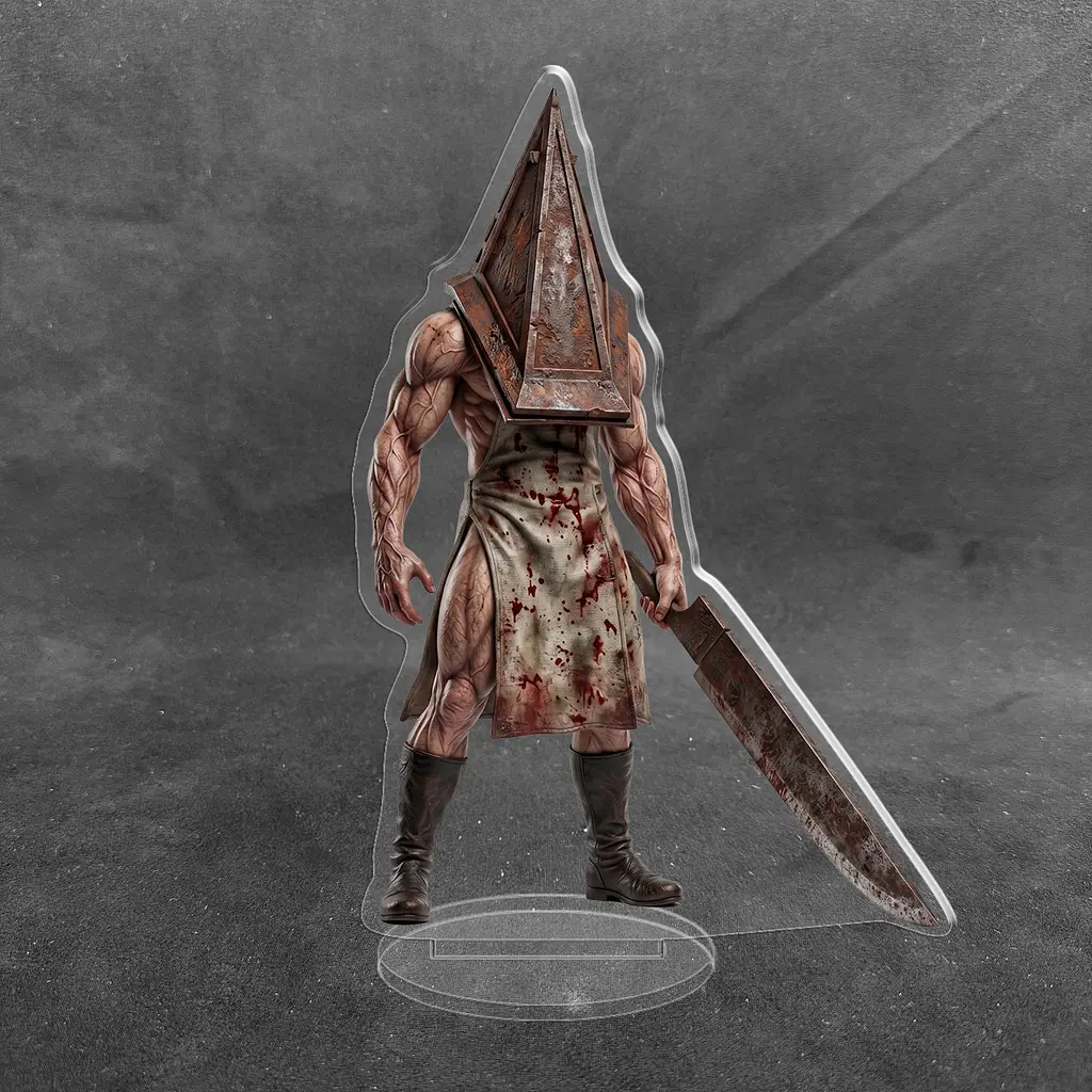 Акрилова колекційна фігурка Аніме: Silent Hill Пірамідоголовий (Pyramid Head) 15 см - фото 2