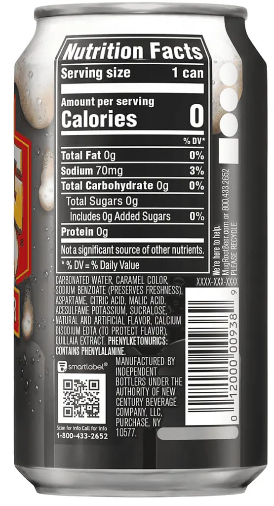 Газований напій Mug Root Beer без цукру без кофеїну 355 мл - фото 5