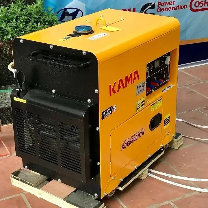 Дизельний генератор Кама в кожусі 6.5 кВт KDE8800HTN 1-фазний + електростартер - фото 3