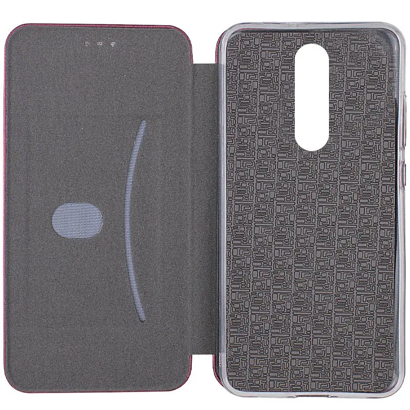 Шкіряний чохол-книжка Classy для Xiaomi Redmi 8 Бордовий - фото 5