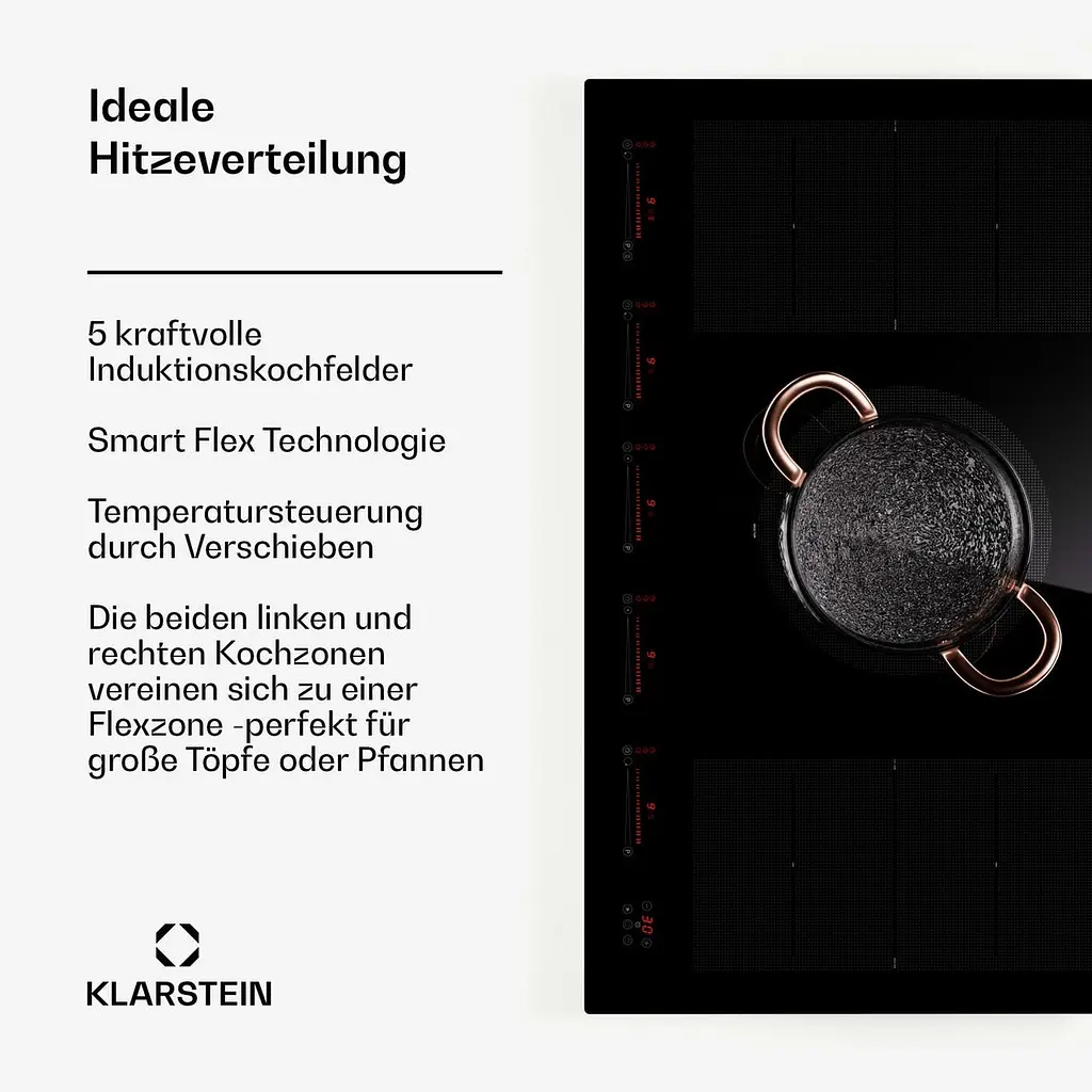 Индукционная плита Klarstein Masterster 90 Flex (10045794) - фото 7