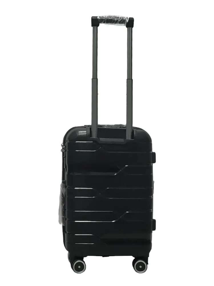 Валіза маленька S поліпропілен Milano bag 0306 56×35×24см 33л Чорний - фото 3
