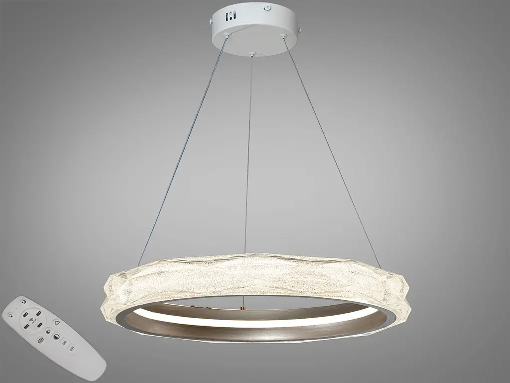 Сучасна LED-люстра Diasha MD3528/500CG шампань 51 Вт з пультом, 50 см - фото 2