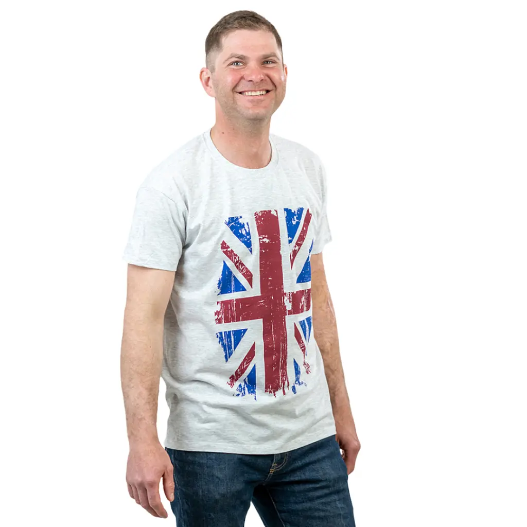 Футболка Sol's Regent Great Britain Flag 150 світло-меланжевий M (11380300/10M) - фото 2