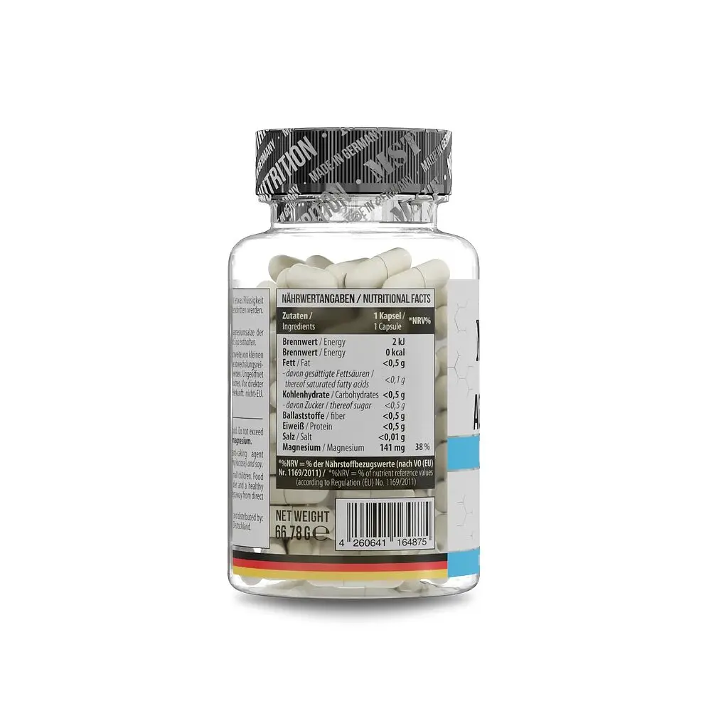 Магній малат MST Nutrition Magnesium Malate, 60 капсул для підтримки м'язів, кісток - фото 2