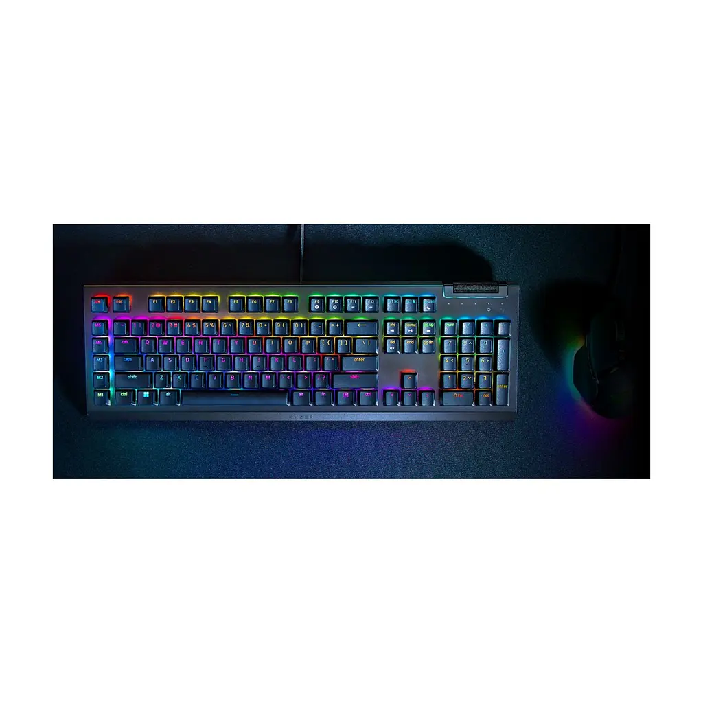 Клавіатура Razer BlackWidow V4 X Green Switch USB RU Black (RZ03-04700800-R3R1) - фото 9