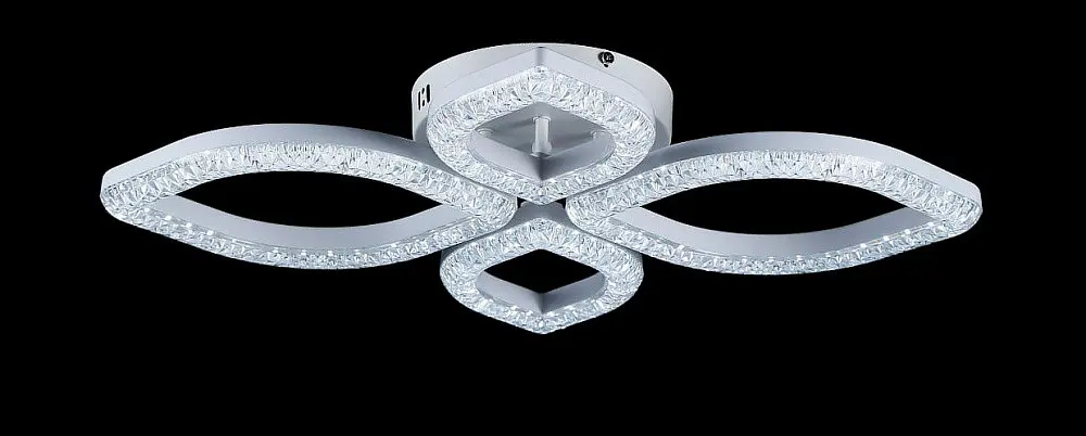 Люстра стельова LED Splendid Ray L2721/2+2, 4 лампи, 66 см, білий акрил, сучасний стиль - фото 2