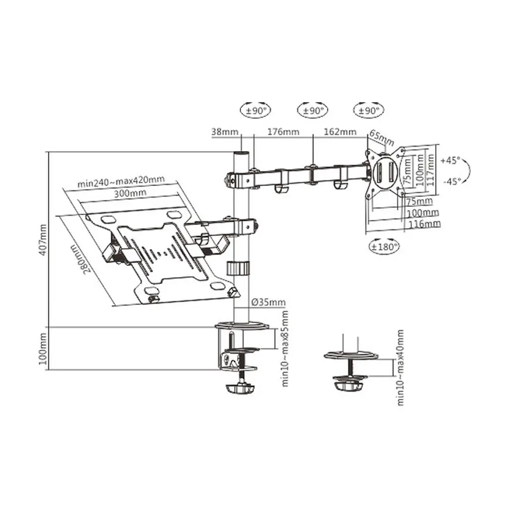 Кронштейн HiSmart HS082413 - фото 3