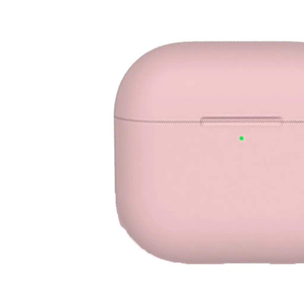 Чохол Blueo Liquid Silicone Case + Carbine для Apple AirPods 3 Pink [64694] - фото 2