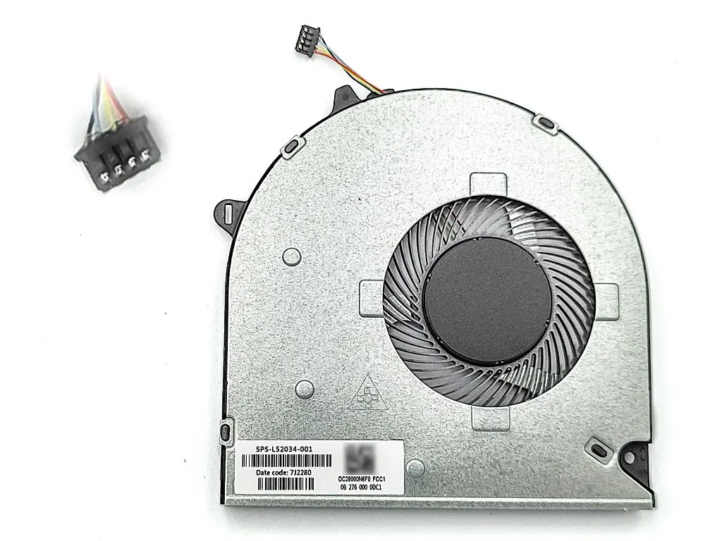 Вентилятор (кулер) для HP 15-DU, 15-DW, 15s-DU, 15t-DW, 15S-DY, 250 G8, 255 G8, 250 G9, 15S-DY (DC28000N6F0 DFS5K12114464N L52034-001) - фото 2