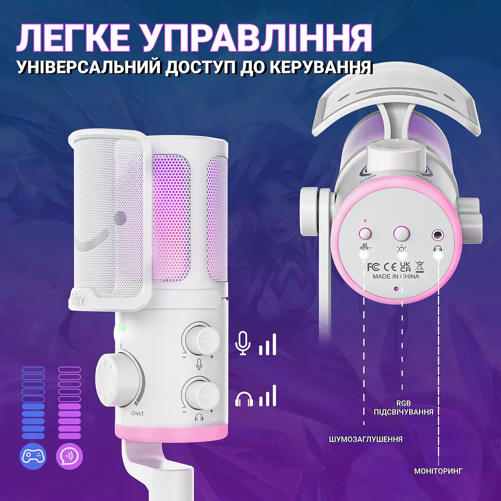Микрофон Fifine USB (TAM6W) - фото 5