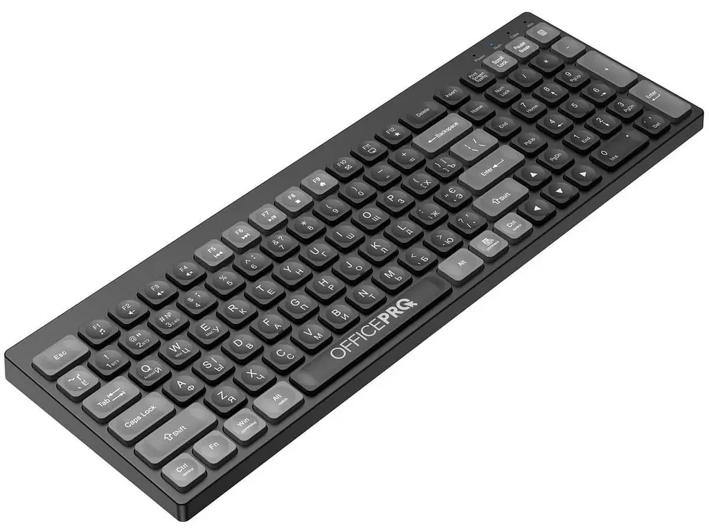Клавіатура OfficePro SK985B Wireless Black (SK985B) - фото 3