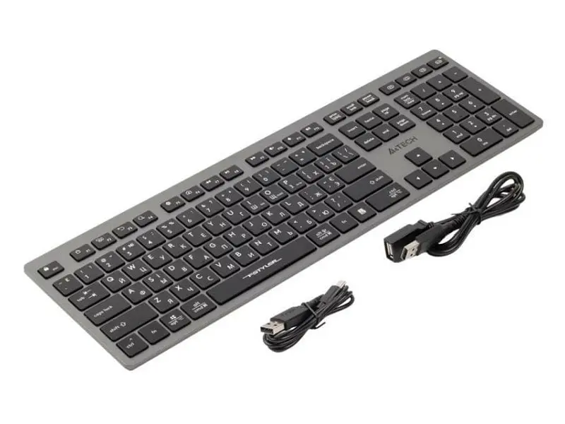 Клавіатура A4Tech Fstyler FBX50C Grey - фото 6