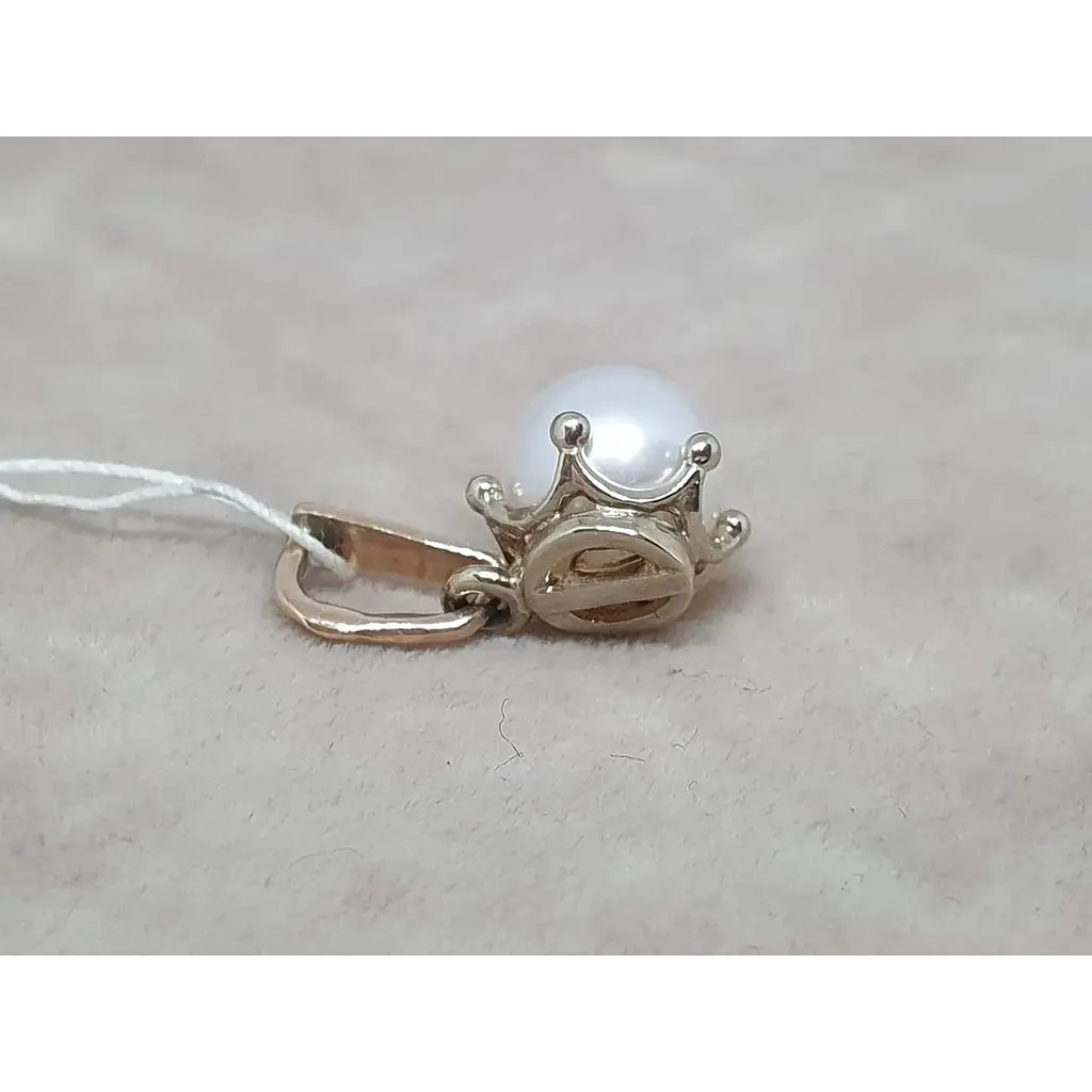 Золота підвіска Гаразд з перлиною. 3542435 - фото 3