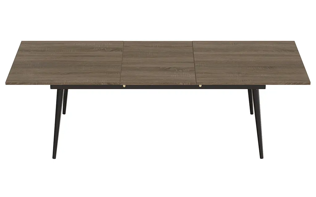 Стол журнальный трансформер Dandi Small Ferrum-decor 45x120(160)x60 Черный металл ДСП Дуб Сонома Трюфель 16 мм (FRD-106789) - фото 6