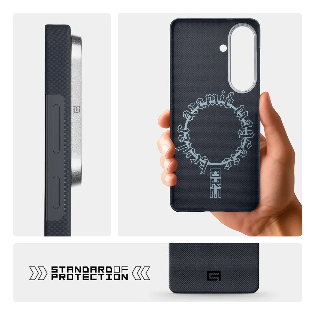 Чохол ArmorStandart BlackIcon Aramid Plain MagCase для Samsung S26 Black - фото 7