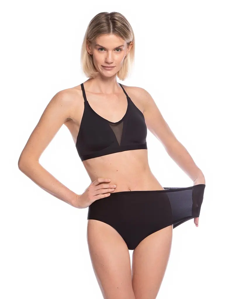Трусики жіночі міді Lama FIT6000MD-02 чорні L/2XL - фото 4