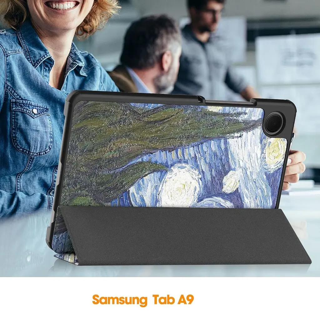 Чехол HardPrinted с рисунком Samsung Galaxy Tab A9 8.7 SM-X110 SM-X115 ВанГог - фото 3