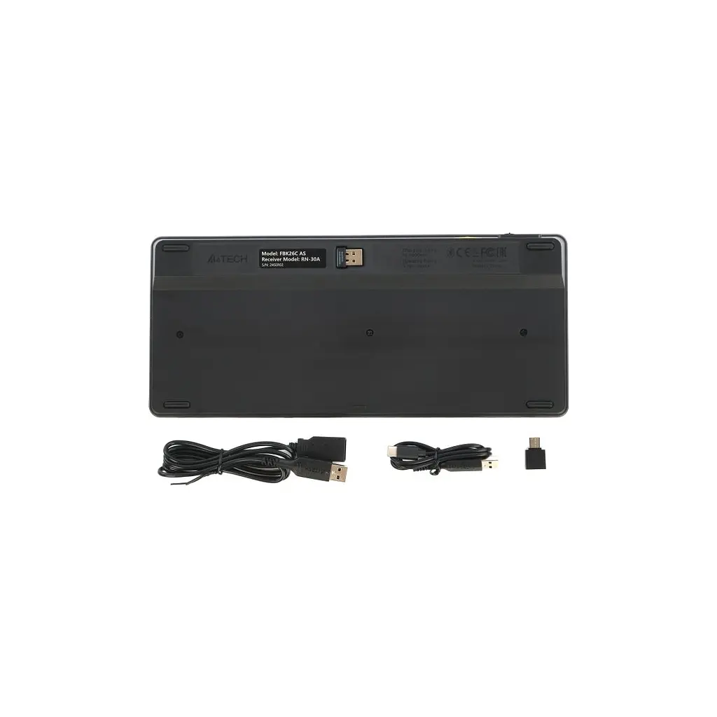 Клавіатура A4Tech FBK26C AS Wireless/Bluetooth Black (4711421000208) - фото 6