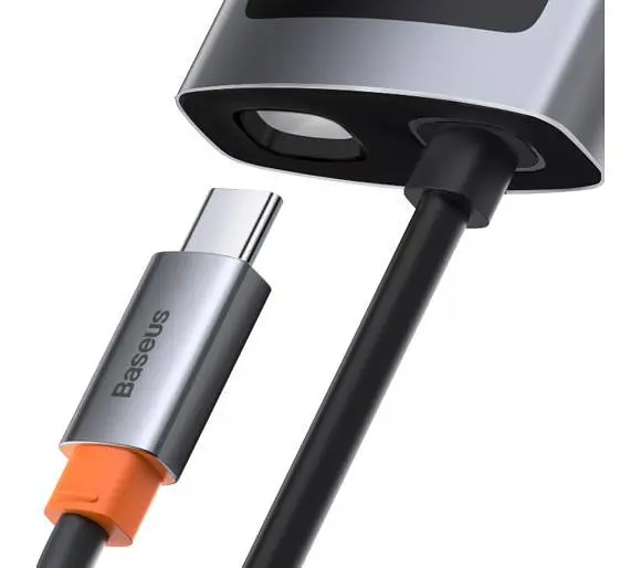 Мультипортовий адаптер USB Хаб Baseus Baseus Metal Gleam Series 4-in-1 Multifunctional Type-C HUB Docking - фото 2