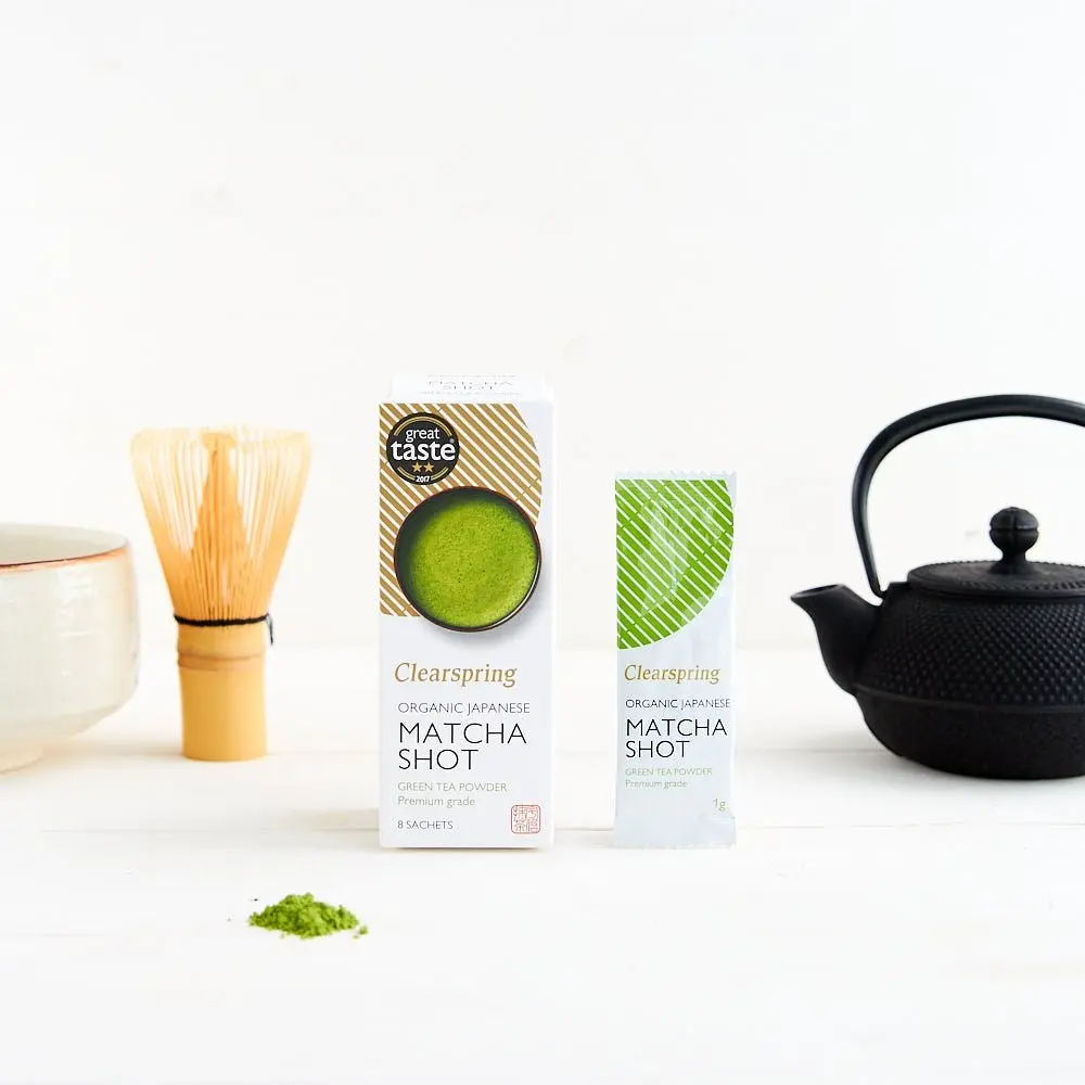 Чай зелений Clearspring Matcha Shot Premium Grade органічний 8 г (8 шт. х 1 г) - фото 6
