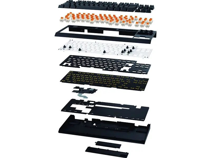 Клавіатура Razer BlackWidow V4 Low-Profile TKL Orange switch (RZ03-05450700-R3M1) - фото 5