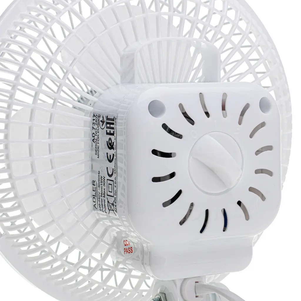 Вентилятор настольный Adler AD 7317 2 скорости с клипсой крепления 15 см - фото 6