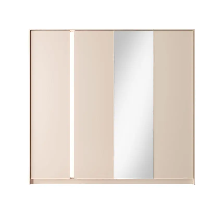 Шафа для одягу Perfect Home Даст / Dast 4-дверна з дзеркалом 4D/220 Беж (PFH-091011) - фото 5