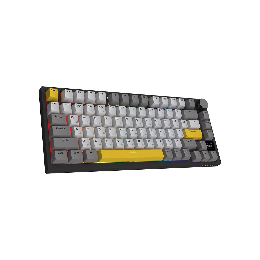 Клавіатура Ajazz AK820 Pro Flying Fish Switch Black RGB USB/Wireless/Bluetooth UA Black (AK820PRO-FF-BGY) - фото 4