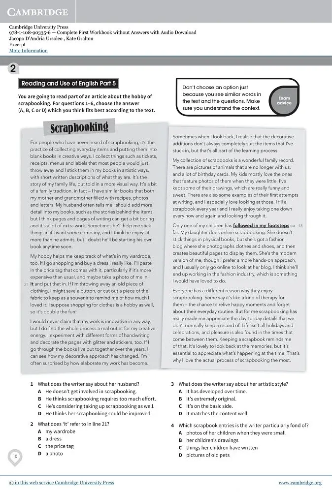 Complete First. Workbook without answers and Downloadable Audio - фото 8
