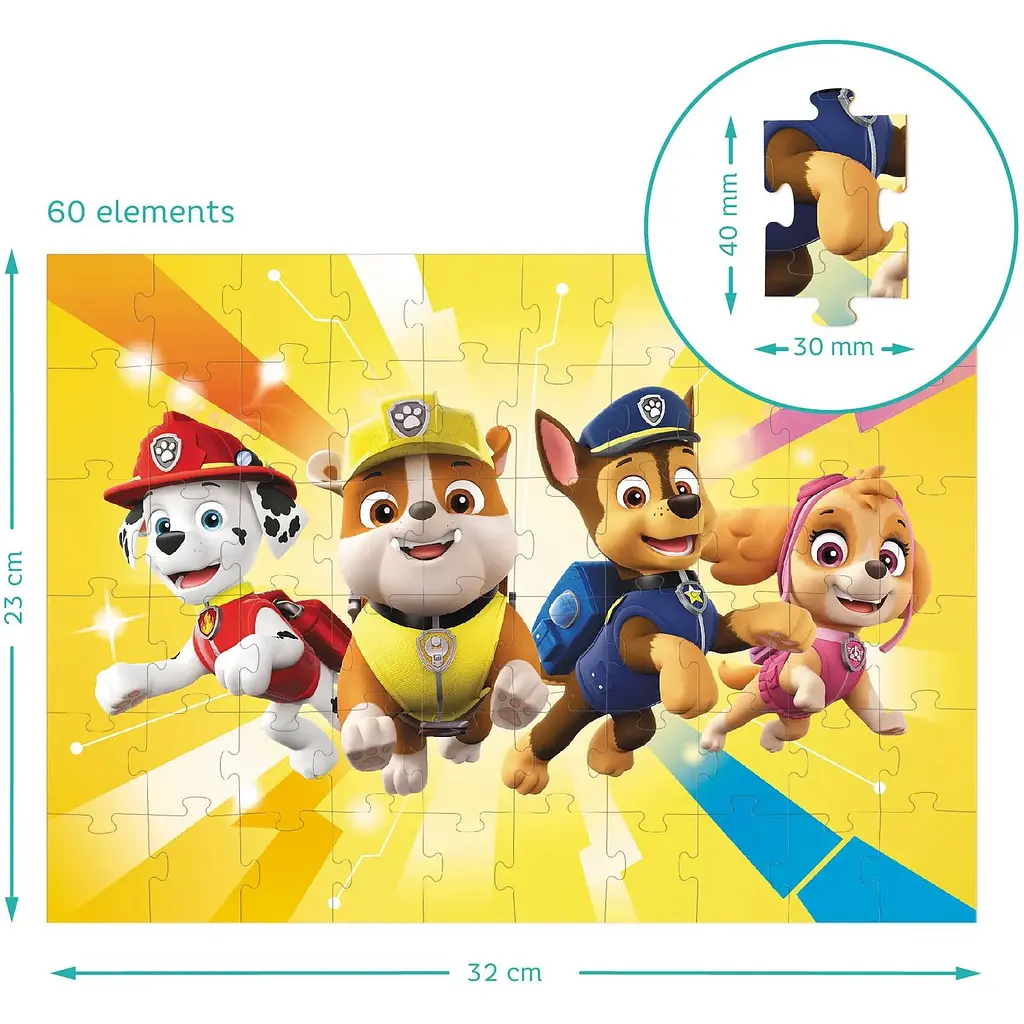 Пазл DoDo Paw Patrol, з фігуркою, 60 елементів, (200164) - фото 3