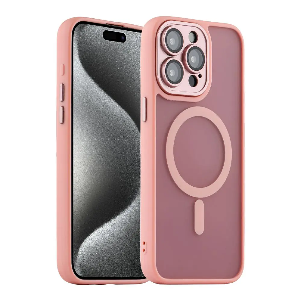 Чохол-накладка Magnetic Camera Lens with Magsafe Apple iPhone 15 Pro Pink (35215_3345376) - фото 2