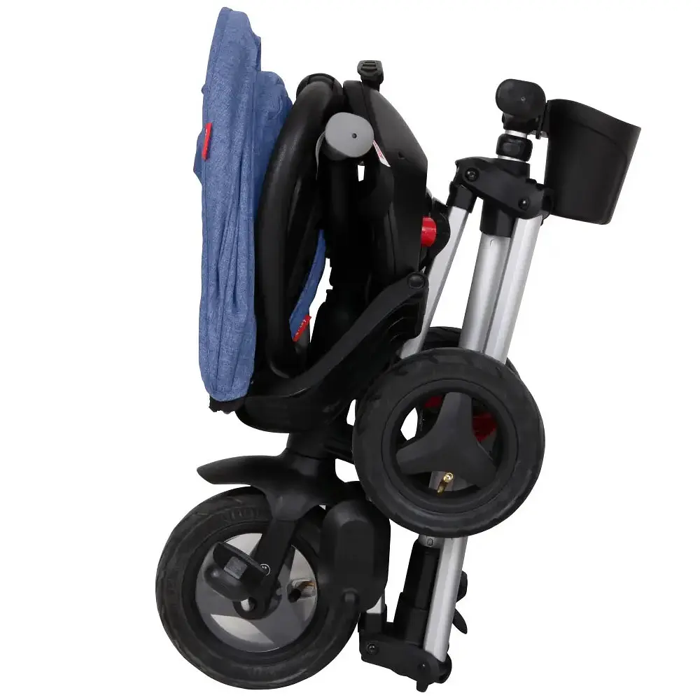 Дитячий складаний триколісний велосипед Qplay Nova+ Rubber Blue синій (S700Nova+RubberBlue) - фото 5