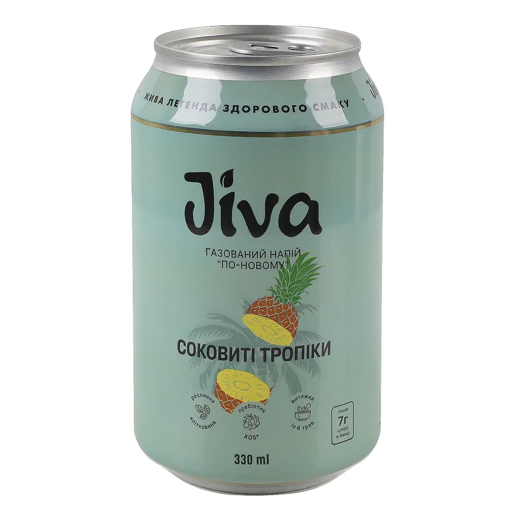 Напій соковий Jiva Соковиті Тропіки з соком ананаса, пюре манго та маракуї 330 мл - фото 5