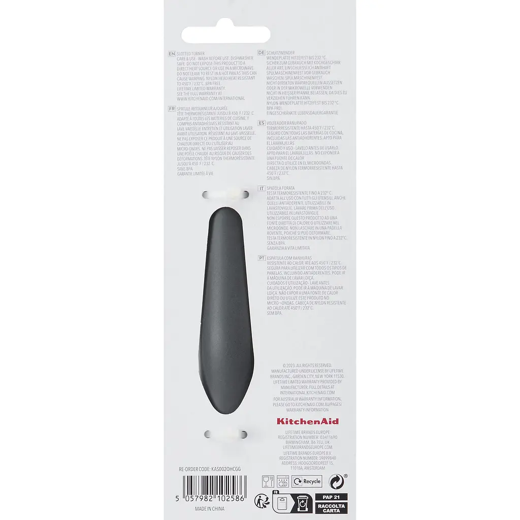 Лопатка с прорезями KitchenAid Coreline серая (KAS002OHCGG) - фото 4