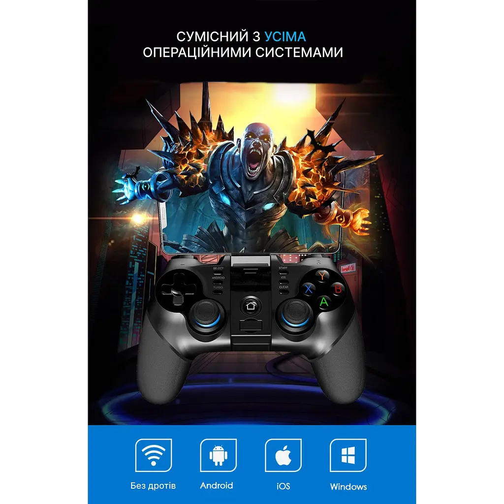 Геймпад iPega Bluetooth Black бездротовий (PG-9156) - фото 16