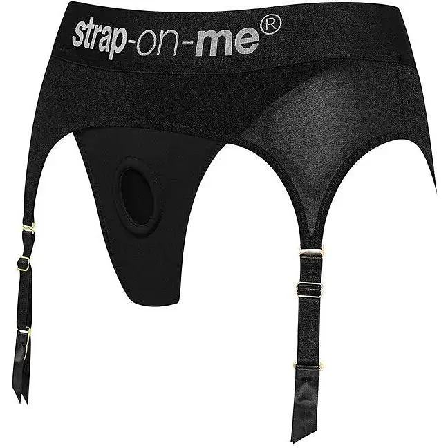 Труси для страпону з підв'обов'язками для панчіх Strap-On-Me REBEL HARNESS - M - фото 2
