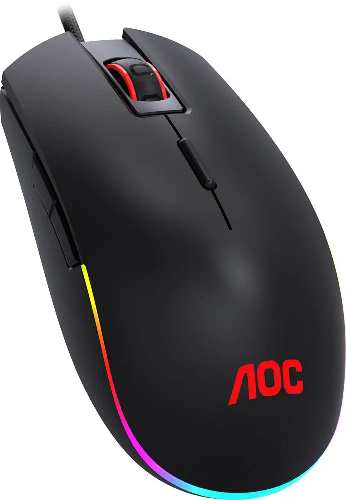 Мишка AOC GM500 ігрова, 5000dpi., 8кн., RGB PMW3325 чорна - фото 8