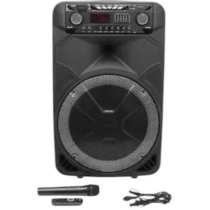 Акумуляторна акустична система XPRO GT-6023 колонка валіза 180Вт USB SD FM радіо Bluetooth мікрофон ДУ (MER-14792)